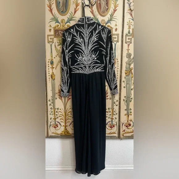 Vintage Black Tie Oleg Cassini Dress - Picture 16 of 16